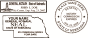 Nebraska Notary Stamps and Seals